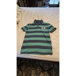 Disney Mickey & Friends Tennis Club Polo Shirt Short Sleeve Blue Teal Men Medium